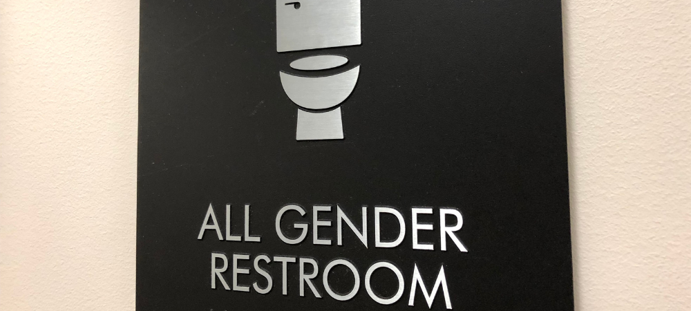 all gender restroom signage