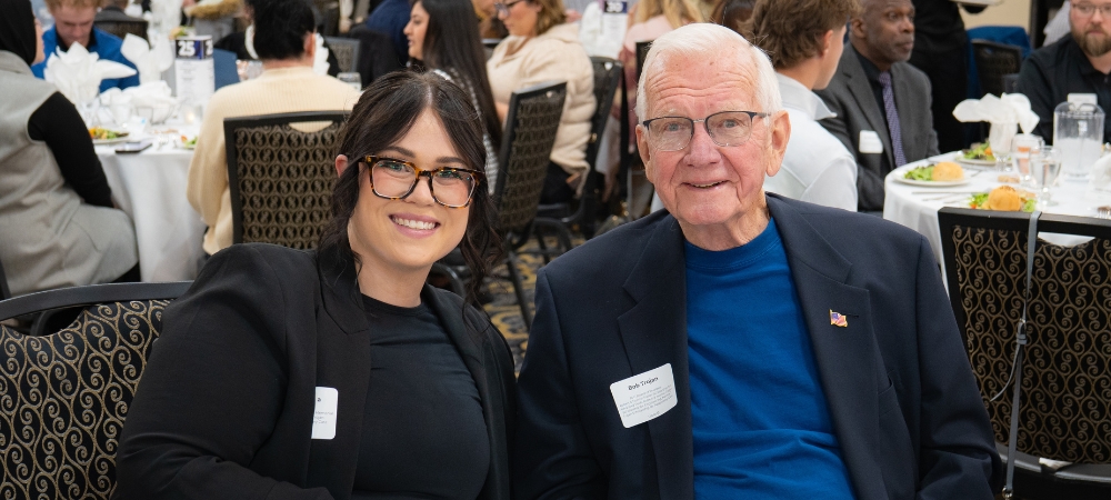 foundation scholarship recipient pictured with donor